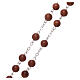 Rosary real goldstone round beads 3 mm s3