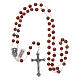 Rosary real goldstone round beads 3 mm s4