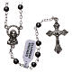 Rosary in hematite with 2x2 mm round grains s1