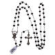 Rosary real hematite with round beads 2 mm s4