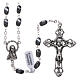 Rosary real hematite with spiral beads 6x3 mm s1