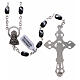 Rosary real hematite with spiral beads 6x3 mm s2