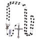 Rosary in hematite with 3x2 mm oval grains s4