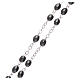 Rosary real hematite with oval beads 3x2 mm s3