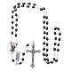 Rosary real hematite with oval beads 3x2 mm s4