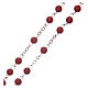 Rosary real coral round beads 3 mm s3