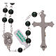Rosary with grains in genuine malachite 6 mm s2