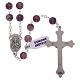 Rosary with grains in genuine amethyst 6 mm s2