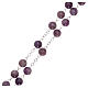 Rosary with grains in genuine amethyst 6 mm s3