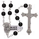 Rosary with grains in genuine black onyx 6 mm s2