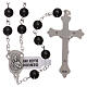 Rosary with real onyx beads 6 mm s2
