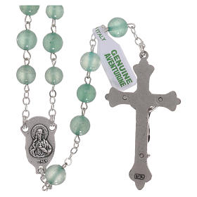Rosary with grains in genuine aventurine 6 mm