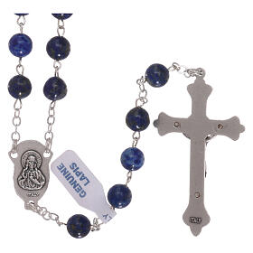 Rosary with lapis lazuli beads of 6 mm