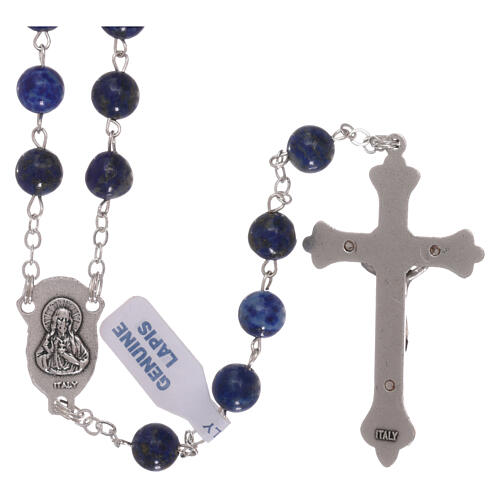 Rosary with lapis lazuli beads of 6 mm 2