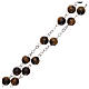 Rosary with grains in genuine tiger eye 6 mm s3