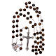 Rosary with grains in genuine tiger eye 6 mm s4