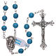 Rosary with grains in genuine turquoise 6 mm s1