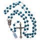 Rosary with grains in genuine turquoise 6 mm s4