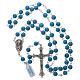 Rosary with turquoise paste beads of 6 mm s4