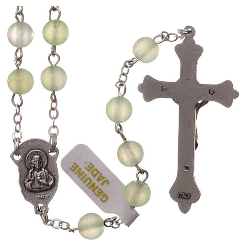 Rosary with real jade beads of 6 mm 2