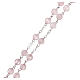 Rosenkranz mit rosafarbenen Perlen aus Quarz, 6 mm s3