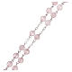 Rosary with pink quartz beads 6 mm s3
