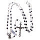 Hematite rosary with square beads 4 mm s4