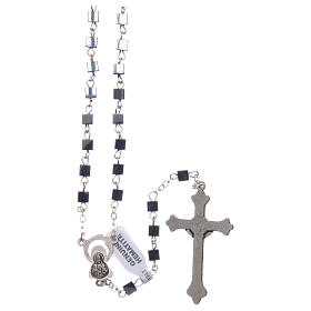 Rosary cubic hematite beads 4 mm