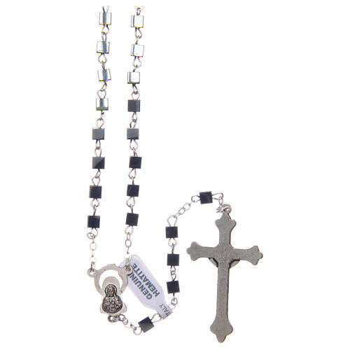 Rosary cubic hematite beads 4 mm 2