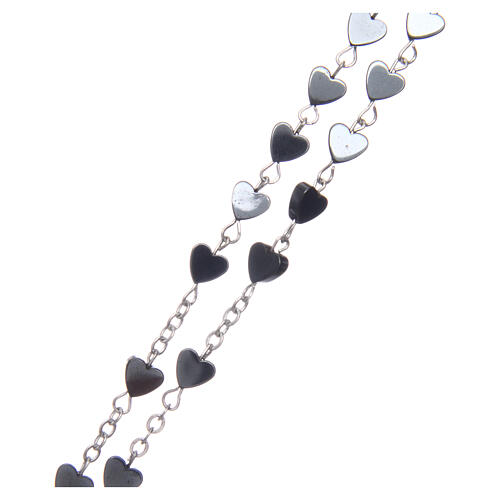 Rosenkranz mit Perlen in Herzform, 6 mm 3