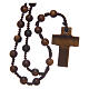 Rosary round beads and cross of stone 6 mm s2
