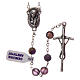 Rosary in real amethyst beads 7 mm s2