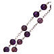 Rosary in real amethyst beads 7 mm s3
