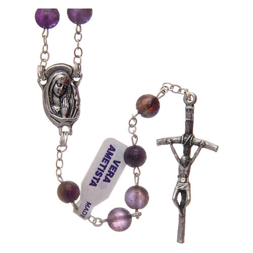 Amethyst rosary beads 7 mm 1