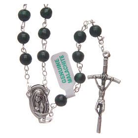Rosary malachite beads 6 mm