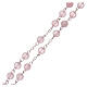 Rosary with real rose quartz beads 6 mm s3