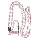 Rosary with real rose quartz beads 6 mm s4