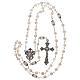 Rosary of Our Lady with white freshwater pearls 4 mm s4