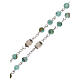Rosary of Our Lady with freshwater pearls, turquoise amber-coloured, 4 mm s3