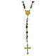 Murano glass rosary of Jubilee 2025, gold plated metal s1
