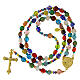 Murano glass rosary of Jubilee 2025, gold plated metal s4