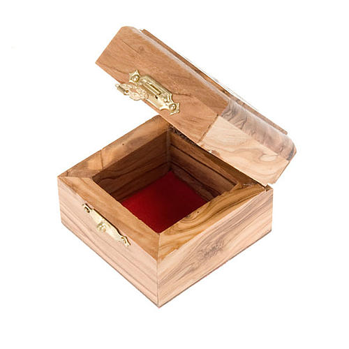Portarosario caja de olivo Jerusalen 3