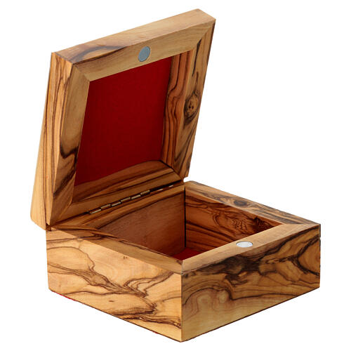 Rosary Case in olive wood - The Holy Family 2