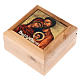 Portarosario caja de olivo Sagrada Familia s1