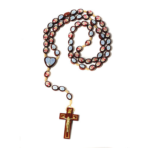 Multi-image rosary oval shaped beads 1