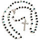 Black glass rosary s1