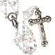 STOCK Rosario cristallo ovale aurora boreale doppia catena 8 mm s1
