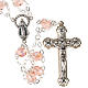 Double-chain pink crystal rosary s1