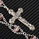 Double-chain pink crystal rosary s4