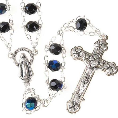 Double-chain black crystal rosary 1